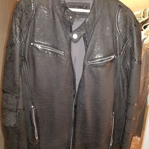 Mens Black soft leather jacket